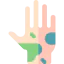 Dirty hands icon 64x64