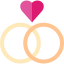 Wedding rings icon 64x64
