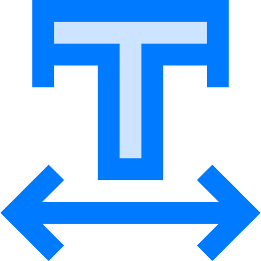 Text width icon