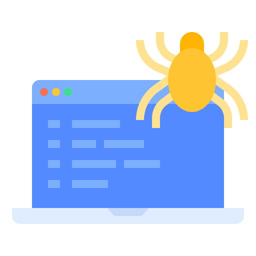 Cyber attack icon