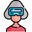 Virtual reality glasses icon 64x64