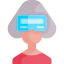 Virtual reality glasses icon 64x64
