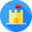 Sand castle icon 64x64