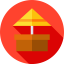 Beach hut icon 64x64