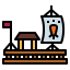 Wood raft icon 64x64