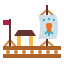 Wood raft icon 64x64