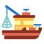 Fishing boat icon 64x64