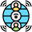 Global connection icon 64x64