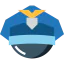 Полицейская кепка иконка 64x64