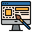 Web design ícono 64x64