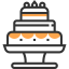 Wedding cake icon 64x64