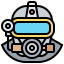 Diving helmet icon 64x64