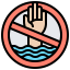 Drowning icon 64x64