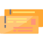 Boarding pass icon 64x64
