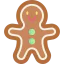 Gingerbread man icon 64x64