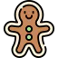 Gingerbread man icon 64x64