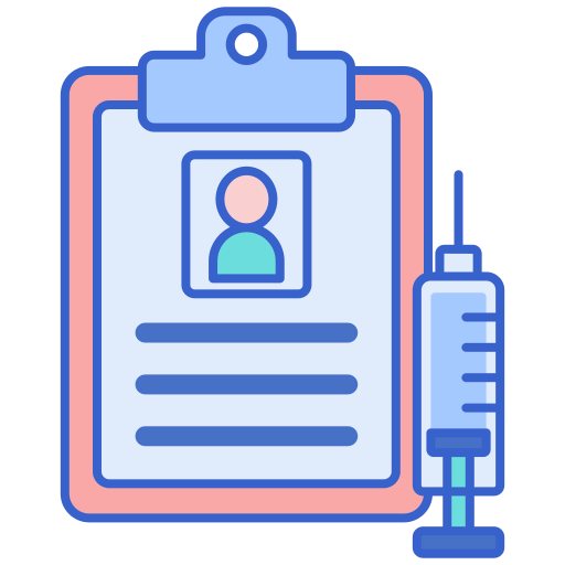 Vaccine record icon