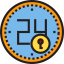 24 hours icon 64x64