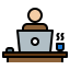 Work from home icon 64x64