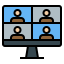 Videoconference icon 64x64