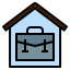 Working at home icon 64x64