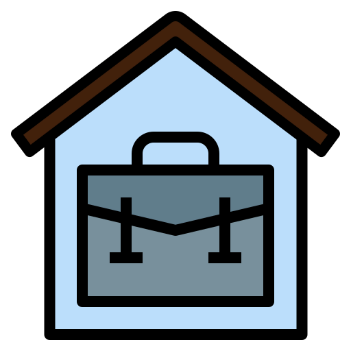 Working at home icon