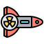 Nuclear energy icon 64x64
