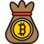 Bitcoin bag ícono 64x64
