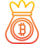 Bitcoin bag icon 64x64