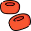 Blood cells icon 64x64