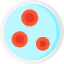 Blood cells icon 64x64