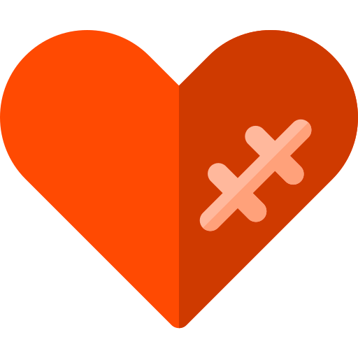 Wounded heart icon