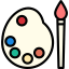 Paint palette Symbol 64x64