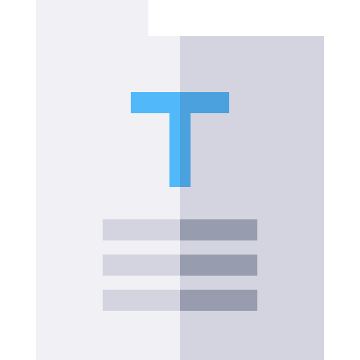Text editor ícono