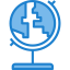 Earth globe icon 64x64
