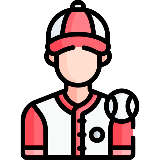 Baseball player icon