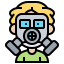 Gas mask ícone 64x64