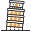 Leaning tower of pisa icon 64x64