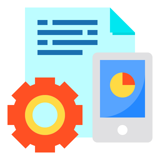 Mobile analytics icon