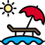 Sunbed icon 64x64