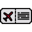 Plane ticket icon 64x64