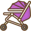 Baby stroller icône 64x64