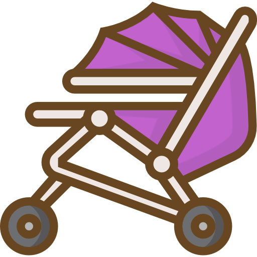Baby stroller icône