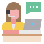 Customer service agent icon 64x64