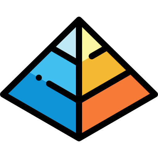 Pyramid chart Symbol