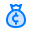 Cash bag icon 64x64