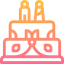 Wedding cake icon 64x64