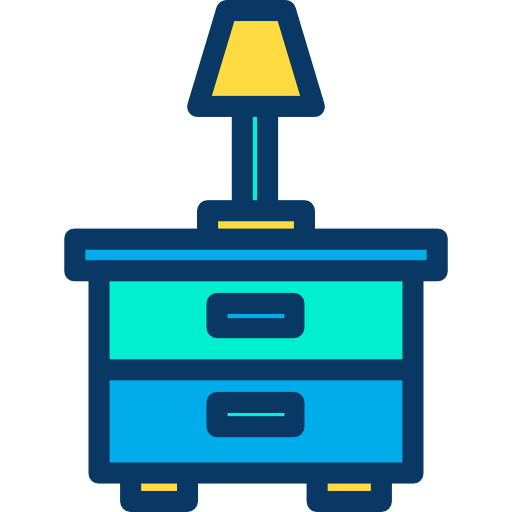 Bedside table icon