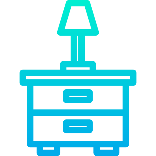 Bedside table icon