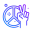 Peace sign 상 64x64